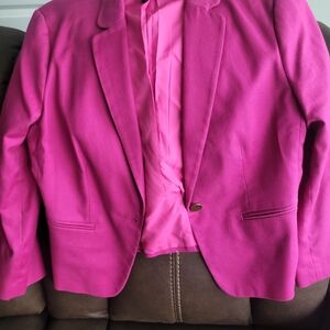 Ann Taylor Bold Pink Blazer